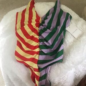 SOLID & STRIPED One Piece Swimsuit. Size Large. NWT